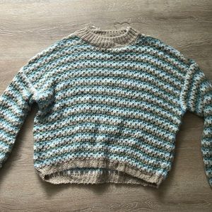 cropped fitting large RSQ sweater from tilly’s, never worn but no tags